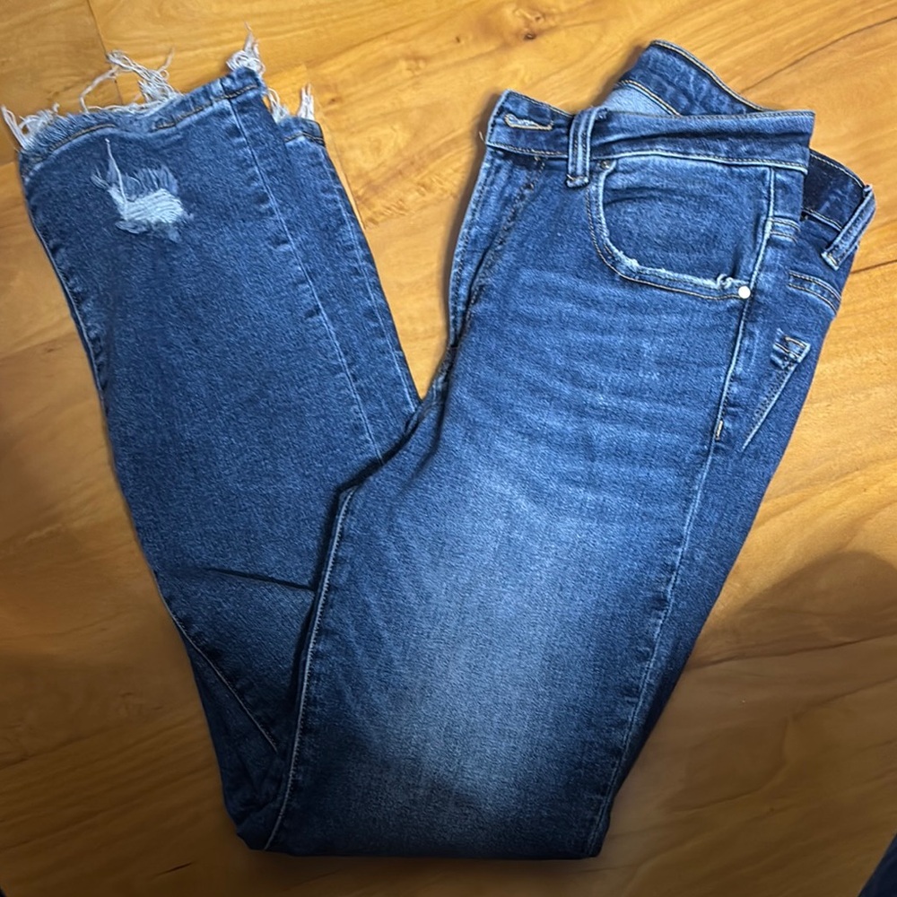 Women's Blue Cropped Jeans